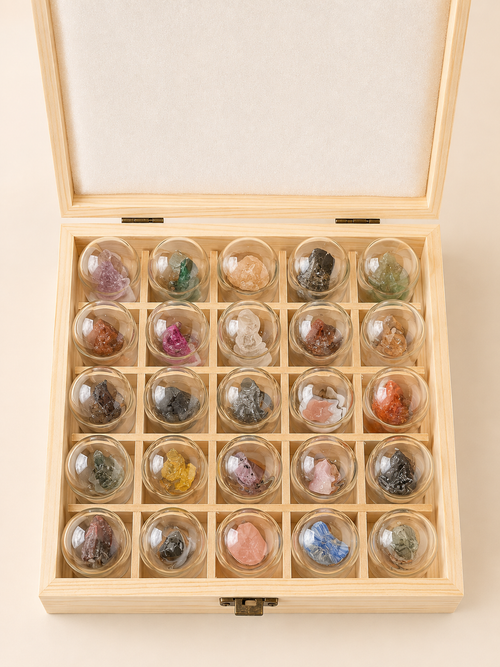 25-Piece Curated Mineral & Crystal Display Collection