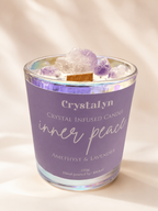 Inner Peace Crystal Infused Candle