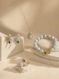 Bespoke 12mm Burmese Jadeite & Emerald Luxury Jewellery Set