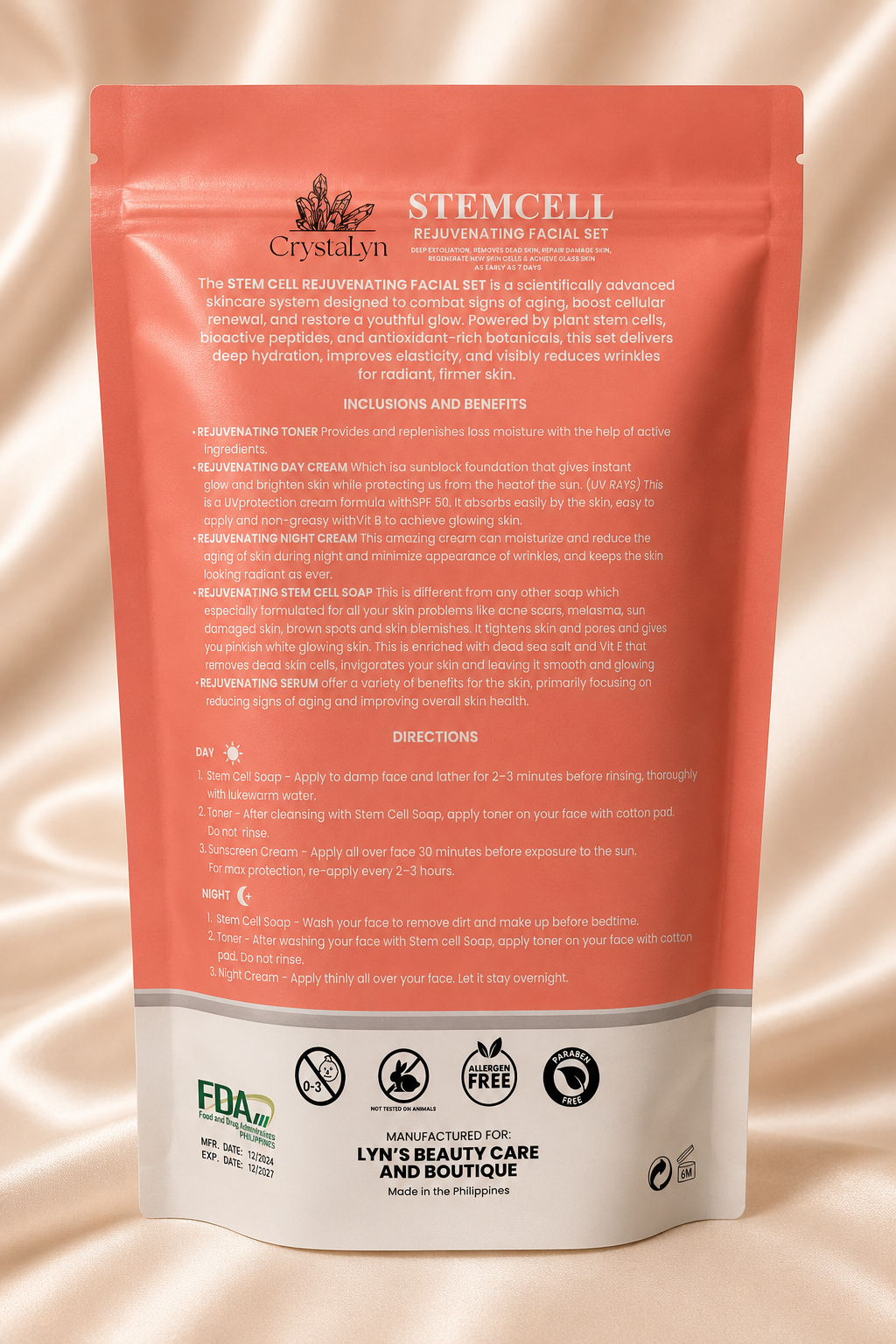 CrystaLyn Stem Cell Rejuvenating Facial Set
