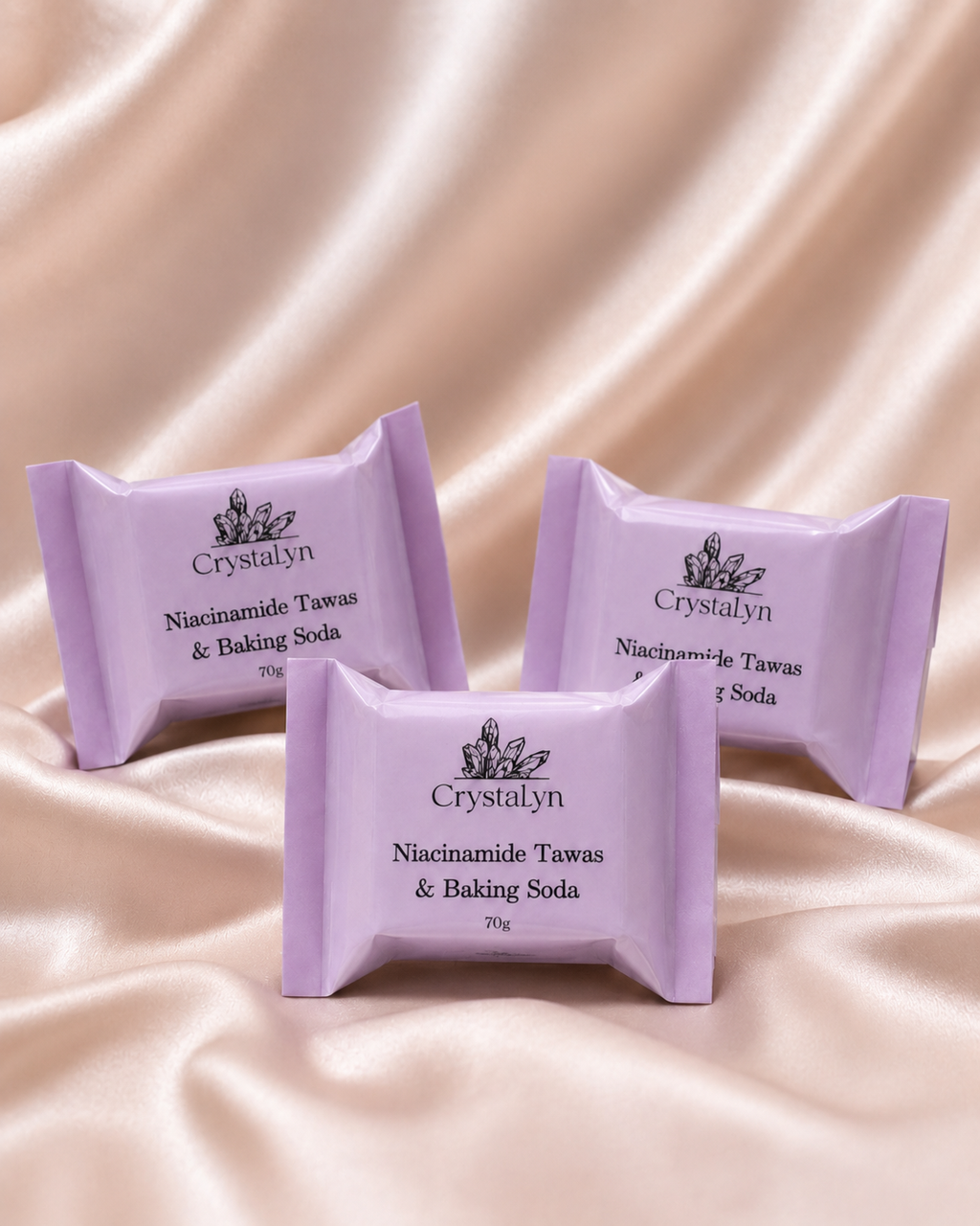 CrystaLyn Niacinamide Tawas & Baking Soda Soap (3 Pieces)